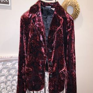 Velvet paisley coat
